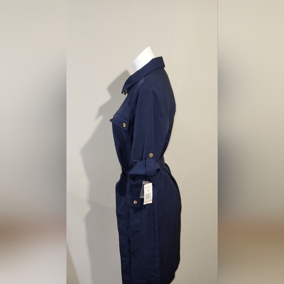 NEW Sharagono Women's Navy Dress Collared - Picture 5 of 7